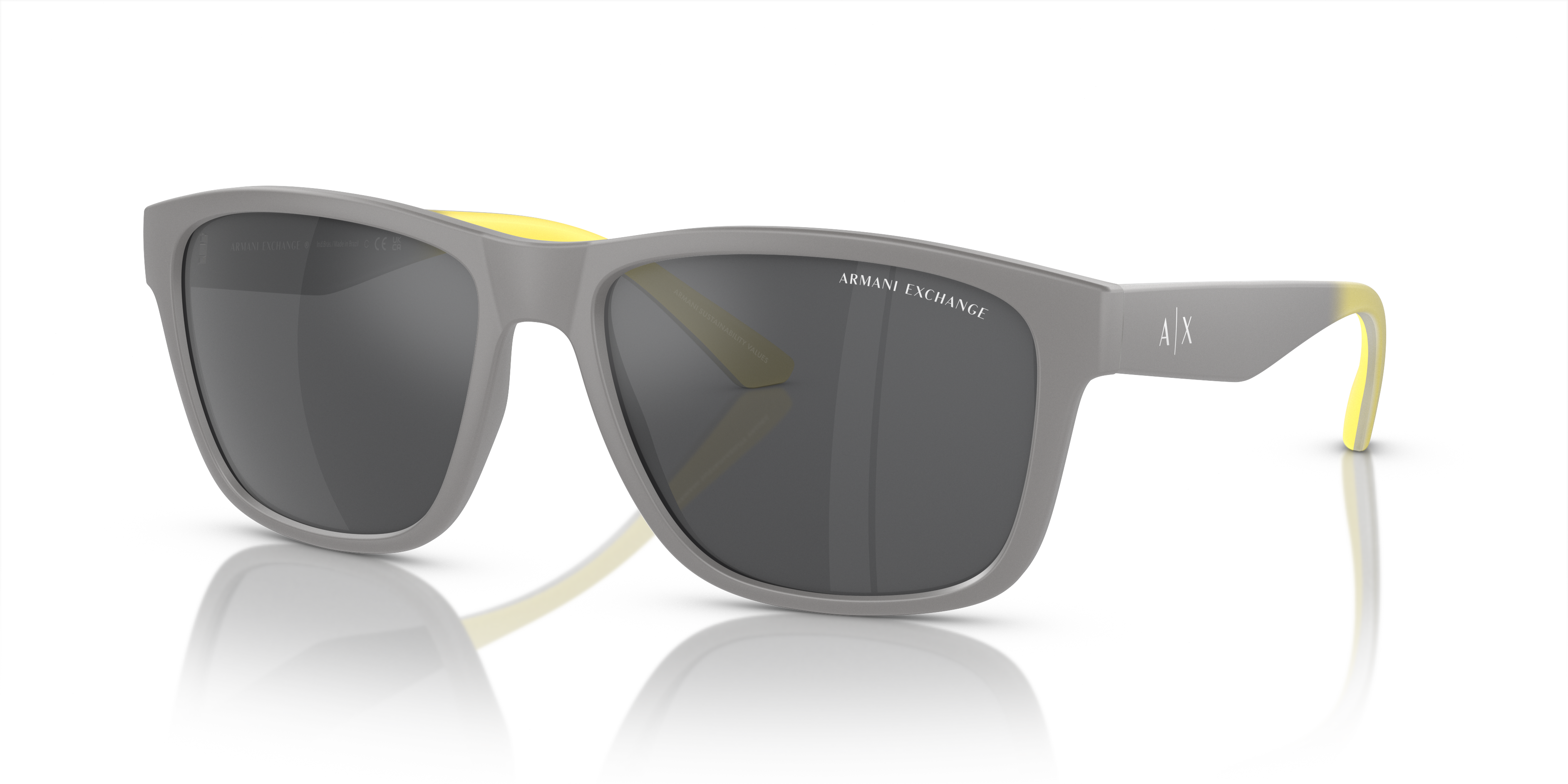 Armani Exchange AX4080SF 80786G Men's Sunglasses Matte Black / Gray | eBay